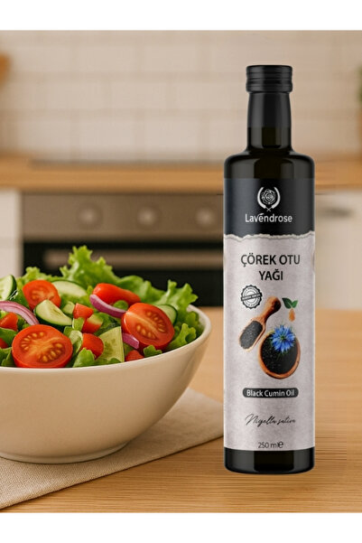 Lavendrose Çörek Otu Yağı 250ml Yüksek Timokinonlu Soğuk Sıkım %100 Saf Ve Doğal * Çörekotu Yağı