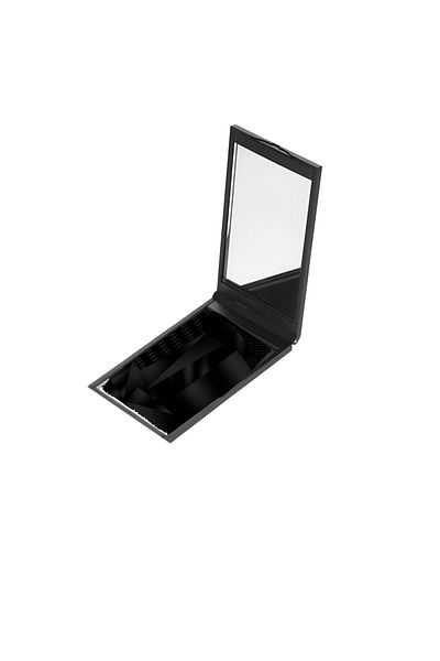 efmues Black Mini Mirror Foldable Small Pocket Bag