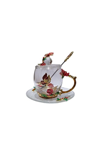 B&D B&D DECOR GLASS CUP & SAUCER SET