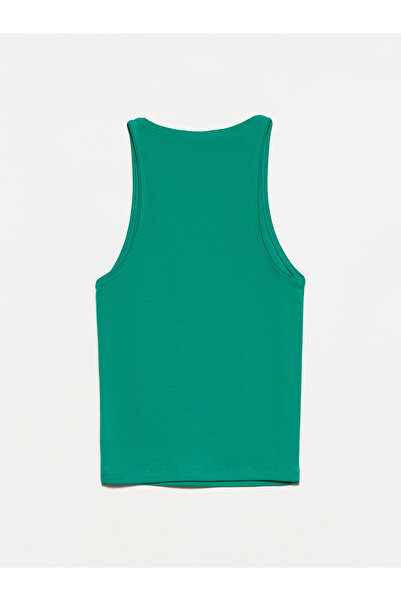 Dilvin 3694 Μπλουζάκι Halter Neck-Πράσινο