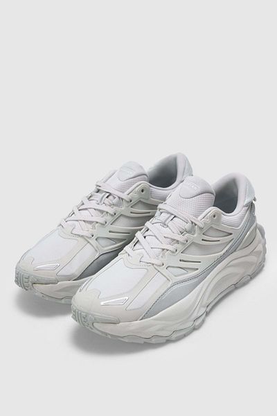Lufian 112230202 Мъжки кожени обувки Edwin Sneaker, сиви