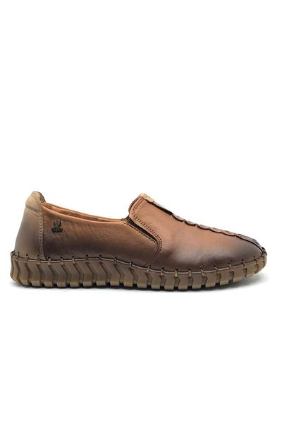 Venüs Küllicek Genuine Leather Orthopedic Women's Casual Shoes Brown