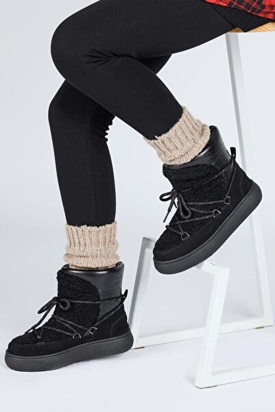 Jump 60210 Unisex Çocuk Kar Botu SİYAH