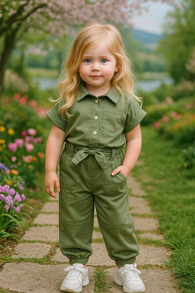 bakk baby Girl child top and bottom suit