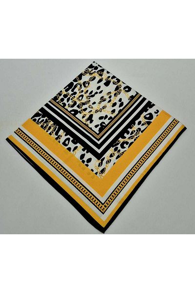 SOFT AKSESUAR Satin Patterned Scarf Bandana