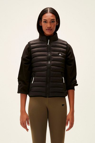 Bad Bear Turner Vest Black Women's Puffer Vest
