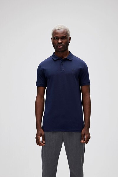 Bad Bear تي شيرت بولو رجالي باللون الأزرق الداكن من Stark