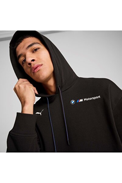 Puma 627498-01 BMW MMS ESS+ Ανδρικό φούτερ με κουκούλα με φλις ΜΑΥΡΟ