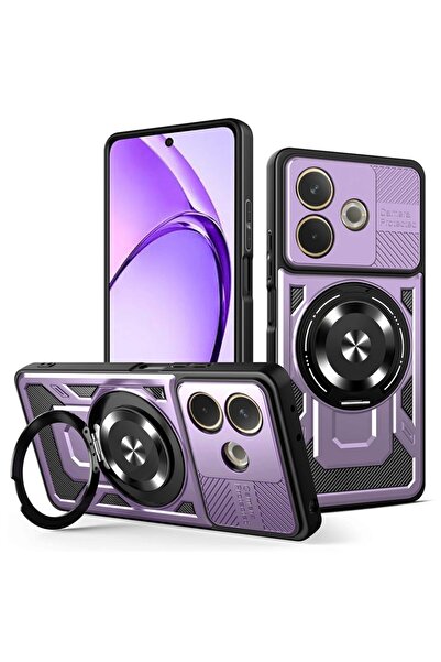 SKYDDAR INNOVATION Husă pentru Oppo A5 Pro 5G / A5 Pro 4G, RuggedCam, inel ma...