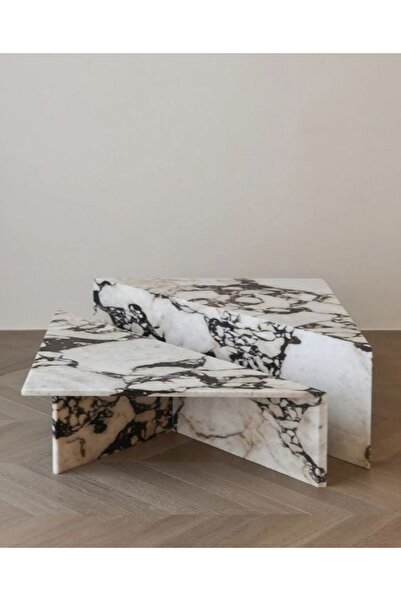 SMF MERMER Doğal Mermer Orta Sehpa