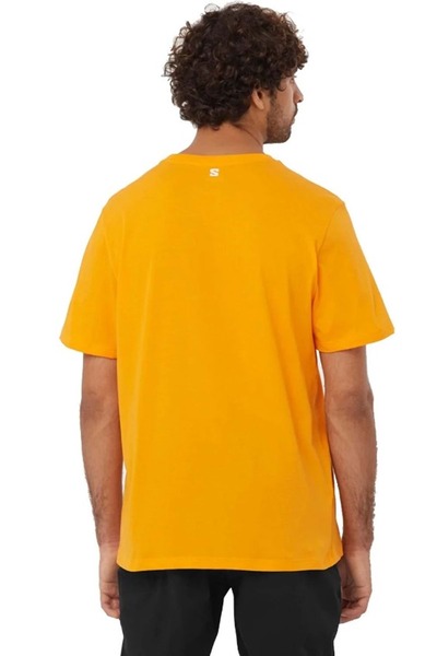 Salomon LC2219200 Graphic SS Tee T-Shirt Ανδρικό T-Shirt ΠΟΡΤΟΚΑΛΙ