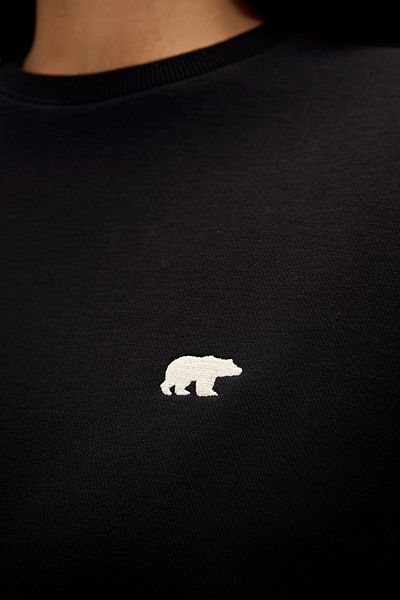 Bad Bear Basic crewneck black women's sweatshirt