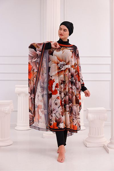 tarzınısec Kimono Pareo - Hijab Pareo - Belek Model 240X135 cm