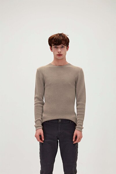 Bad Bear Erkek Triko Kazak Dapple Knıt Mınk