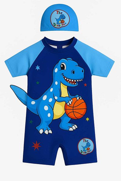 My Kids Wear Boneli Zippered Boys' Swimsuit
