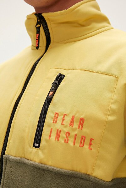 Bad Bear Poncy Full-zip Thyme Green Zippered Men's Fleece Sweatshirt