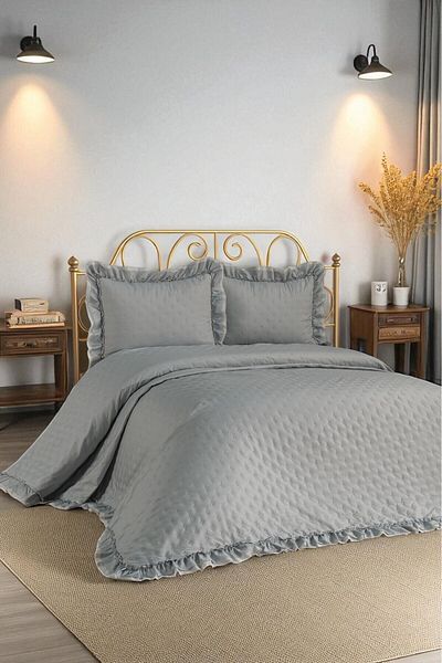 coverbox Double Bedspread Set - 240X260 cm - Modern and Easy to Wash