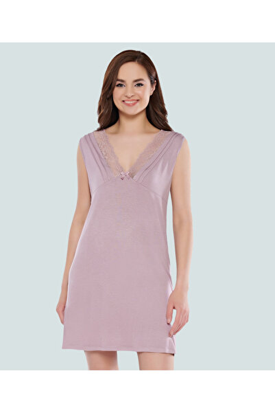 Cotpark Γυναικείο νυχτικό - Λεπτομέρεια με δαντέλα