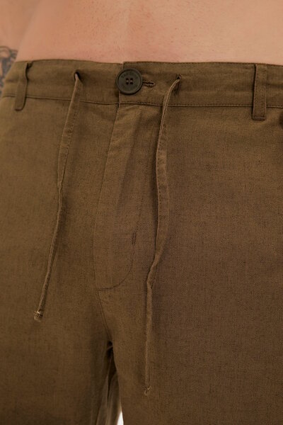 Bad Bear Men's Shorts - Lyne Khaki, Side Pocket