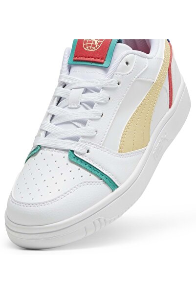 Puma 395568-01 Rebound V6 Lo R,S, B Jr Unisex Sneakers WHITE