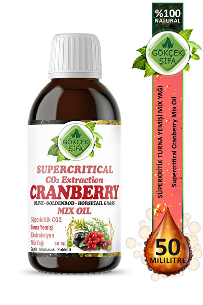 Gökçek Şifa Turna Yemişi Süperkritik Mix Yağı 50 ml Cranberry Supercritical Mix Oil