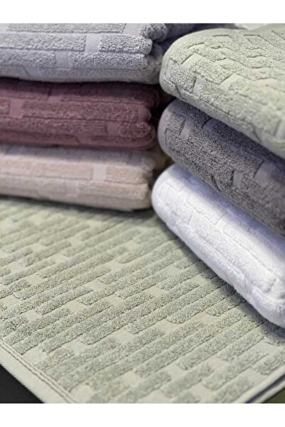 Nurpak 100% Cotton Set of 2 Light Gray Hand Towels – 50X90 cm |   Soft Texture, Stylish and Absorbent