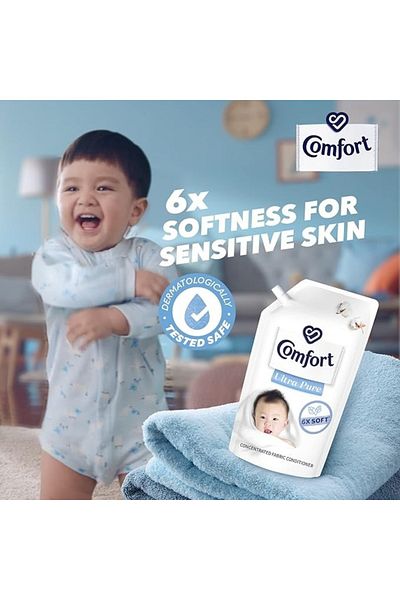 Comfort منعم أقمشة الأطفال 1 لتر نعومة لطيفة وانتعاش يدوم طويلاً لملابس الأطفال الرقيقة