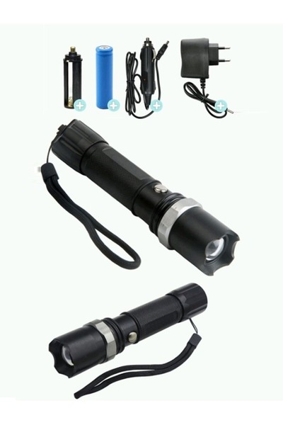 yopigo Km-110 Profesyonel Şarjlı El Feneri Ledli+flashlight+zoom Özellikli 6 ...
