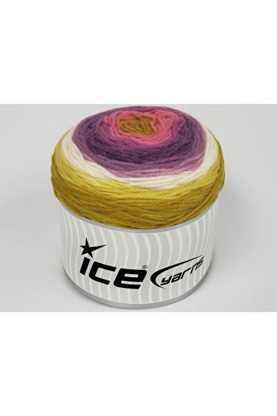 Ice yarns مجموعة من خيوط ثلجية بوزن 2 × 150 جرام، خيوط CAKES DK باللون الذهبي...