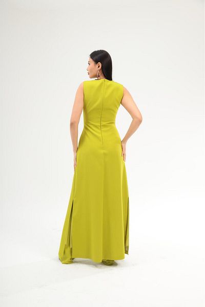Robes Salopetă de seară elegantă, fără mâneci, cu fundă și piatră pentru femei