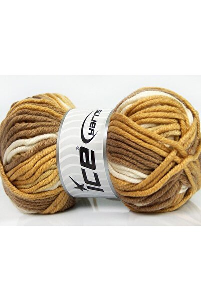Ice yarns مجموعة من 4 خيوط من خيوط الجليد بوزن 100 جرام، خيوط كبيرة الحجم مقا...