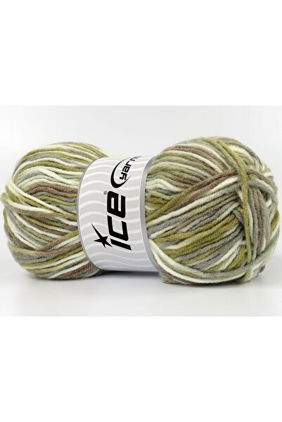 Ice yarns (4 قطع 100 جرام) مجموعة من 4 قطع من الأكريليك باللون الأبيض، ريش ال...