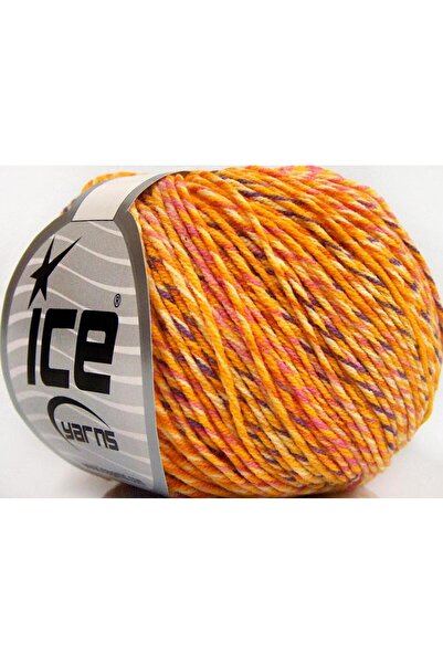 Ice yarns 8x50 جرام. خيوط أكريليك ملونة من لورينا، وردية قطنية، ليلكية، صفراء...