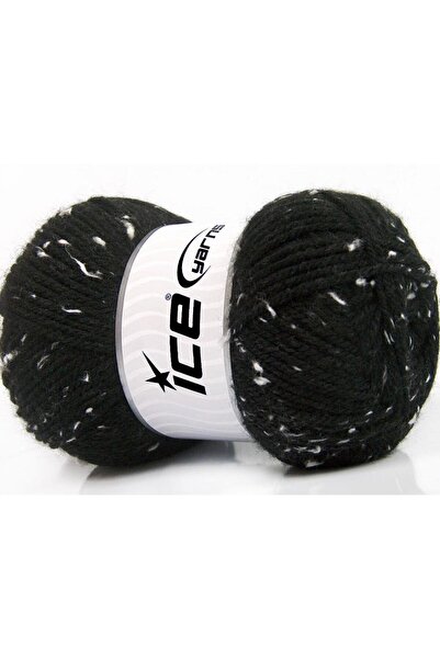 Ice yarns (4 قطع 100 جرام) فايفوريت تويد فيسكوز، أكريليك 4 عبوات باللون الأسود،