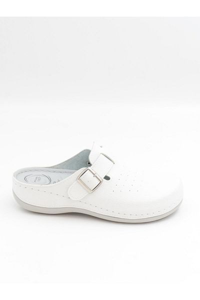 BENTO 32003 Papuci Sabo albi 36-41 anatomici cu față închisă