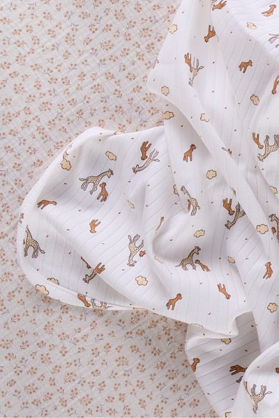 Bondberro Single Layer Baby and Newborn Blanket 100% Cotton Oeko-Tex Certified 85 X 85 cm