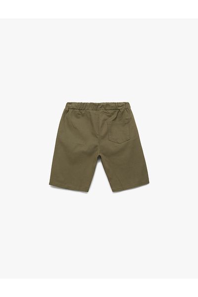 Koton Cotton Waist Lace Pocket Basic Shorts