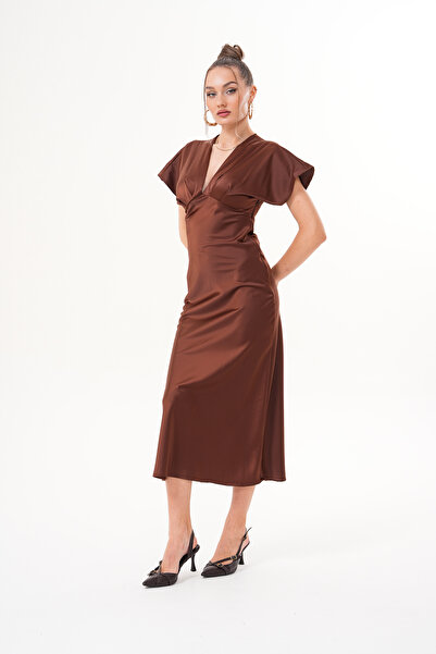 Marjinal Kadın Mira Saten Elbise