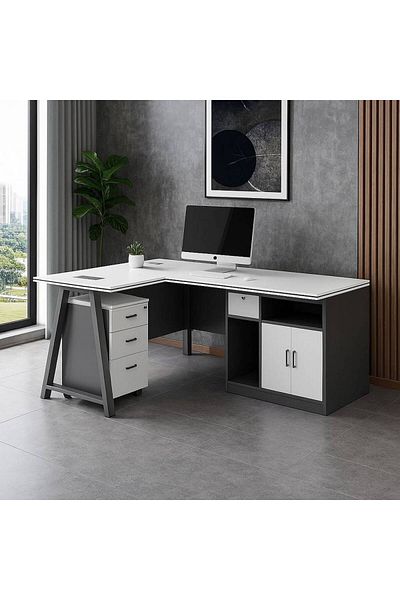 Al Saada Home Wooden Desk - 160×80×75cm - White