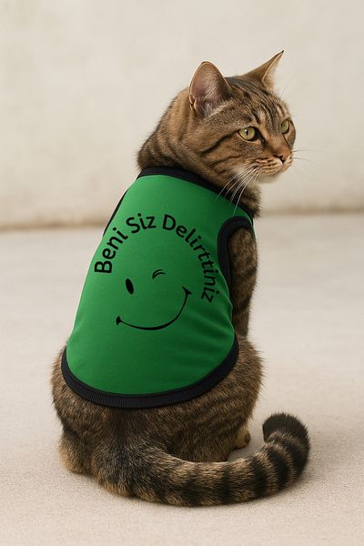 Monopetz New Season Fleece Dog and Cat Outfit - Size L - Green You Drive Me Crazy