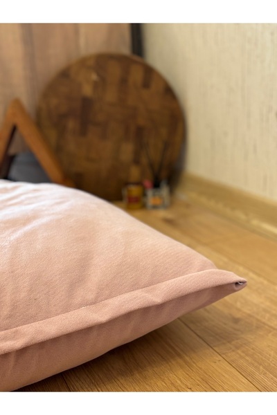 Kumru Çeyiz Çok Kullanışlı Kadife Yer Minderi Puf Kılıfı 60x60 Minder