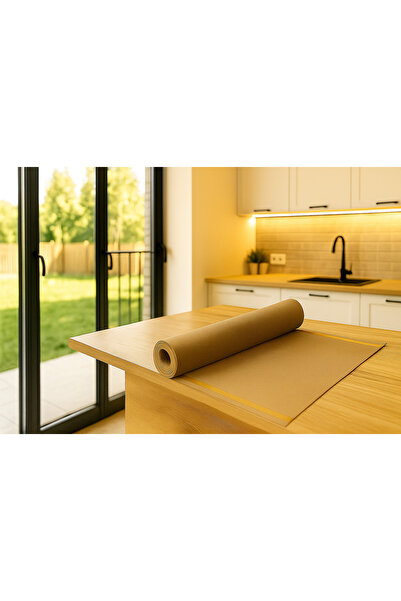 Perisfer Yapışabilir Kum Beji 9mt Çek Kopar Kaymaz-Kaydırmaz Çekmece Dolap Düzenleyici/ Buzdolabı/ Raf Örtüsü