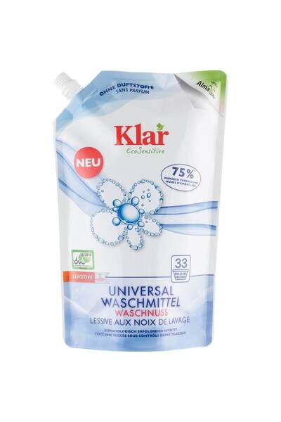 Klar Organik Çamaşır Yıkama Sıvısı (El + Makine) Beyaz+renkli 1.5 Lt.