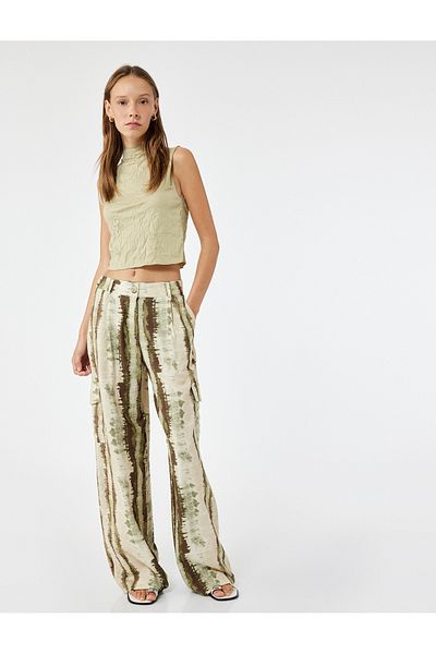 Koton Slim Fit Αμάνικο Crop Μονόκεφαλο