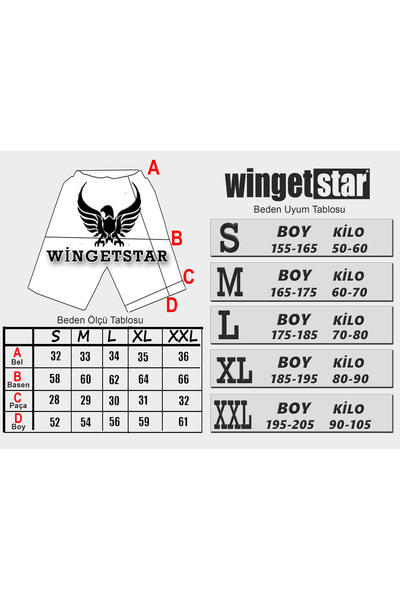wingetstar Gri Şort