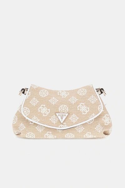 Guess Beyza Flap Shoulder Bag Damska Biała Torba Na Ramię Hwjg9627190-wlo