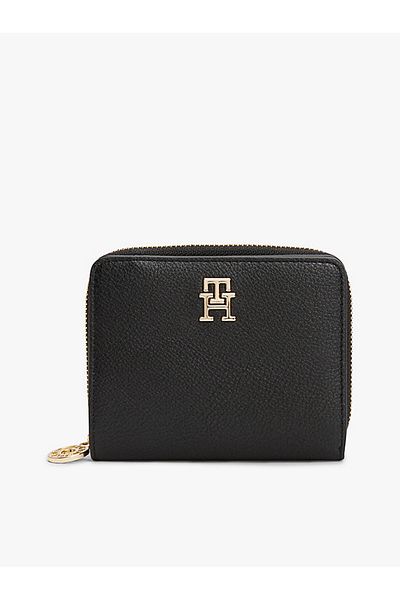 Tommy Hilfiger Th Distınct Med Za Women's Black Wallet Aw0Aw17473Bds