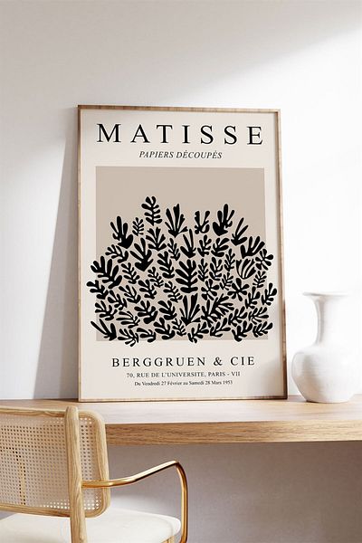 Buka Shops Matisse 1953 Black Painting, Poster - Fără încadrare