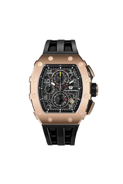 Tsar Bomba Men's Analog Black Dial Watch - TB8204Q-35