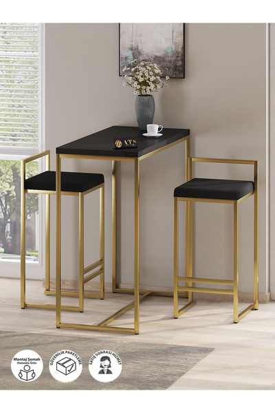 ATS Dekor Barvia GSS-002 2'Li Bar Masa Takımı